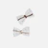 girls pigtail top bow clip