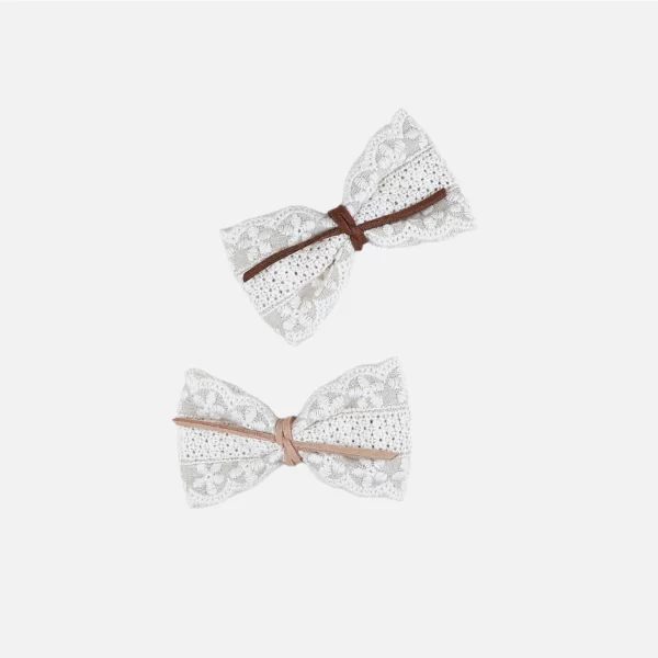 girls pigtail top bow clip