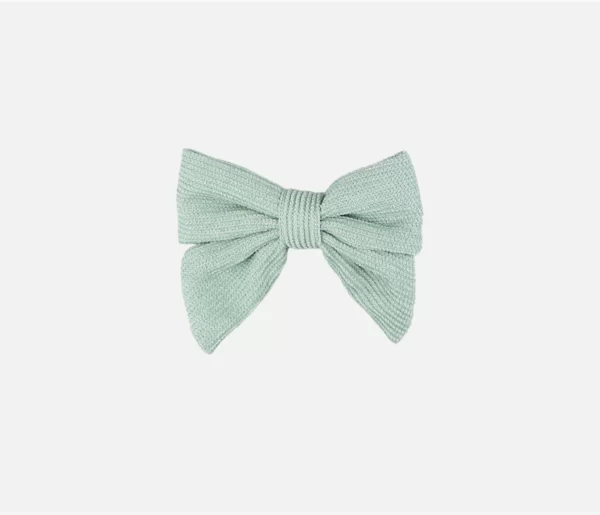 CORDUROY PIWHEEL BOW CLIP ~ ASSORTED COLOURS - Image 6
