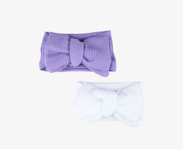 LARGE BOWIE WAFFLE TOPKNOT ~ LILAC - Image 3