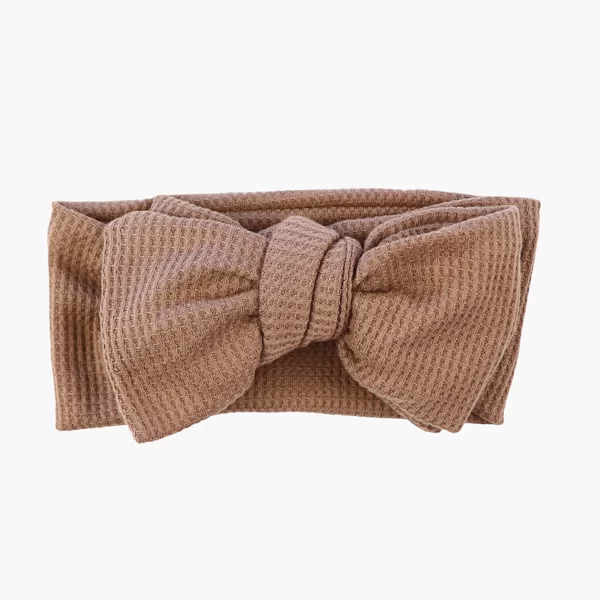 LARGE BOWIE WAFFLE TOPKNOT ~ CHOCOLATE