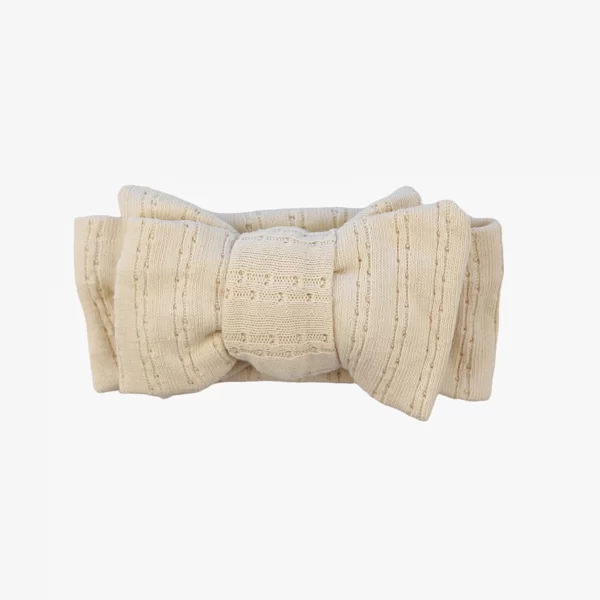 JACQUARD KNITTED OVERSIZED TOPKNOT ~ OAT