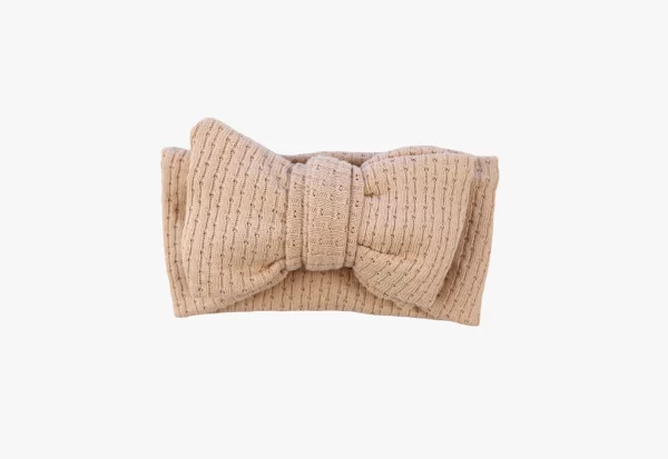 OVERSIZED KNITTED TOPKNOT ~ HAZELNUT