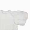 IVORY BODYSUIT FOR BABIES, LACE SLEEVES